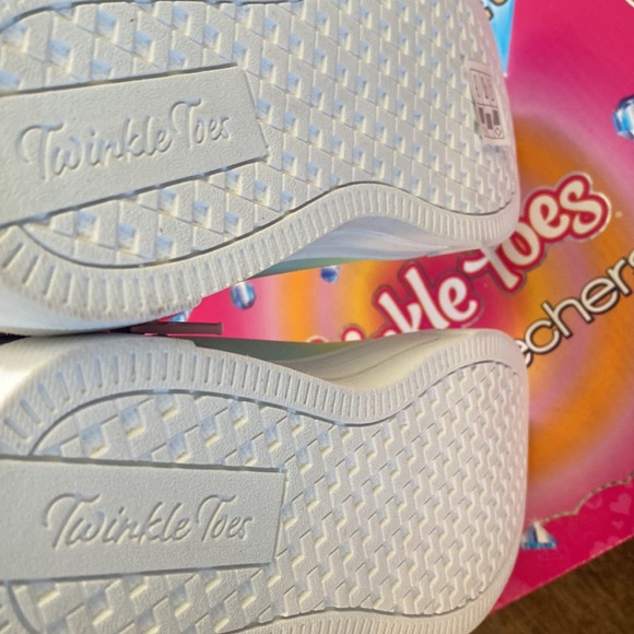 Skechers Shoes Girls Size 3 314785 SLIGHT TWINKLE SPARKS WING CHARM Iridescent - Picture 9 of 11